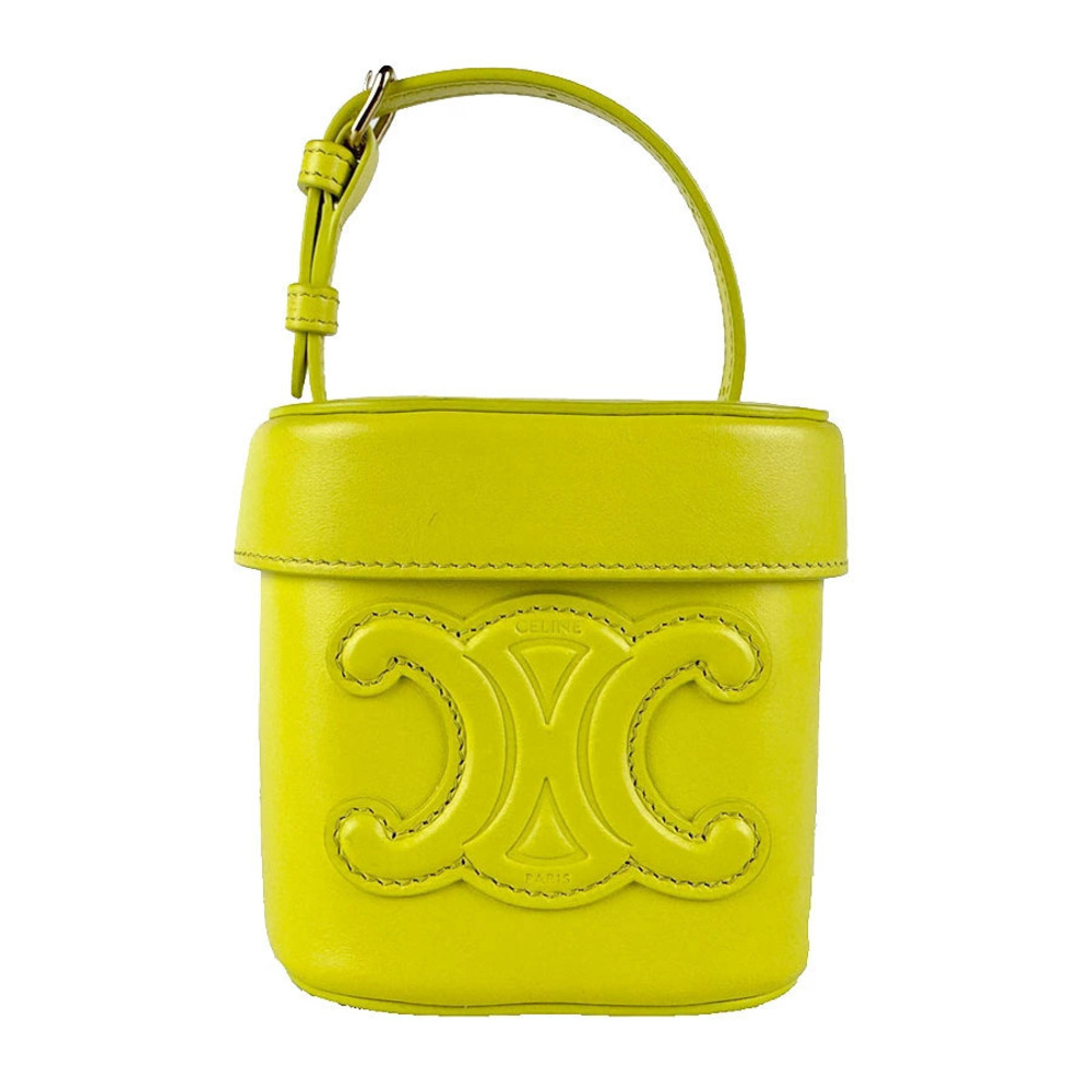 Celine Shoulder Bag Cuir Triomphe Leather Anise